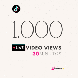 TikTok 1.000 Live video de 30 minutos
